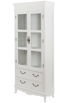 cupboard "Elegance", with glass 2 drawers und