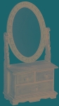 side board with mirror