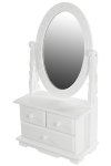 side board "Meridian",  with mirror, white