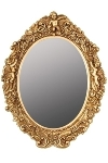 oval mirror "Mogallal", golden