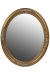 oval mirror "Beyzawi I", golden