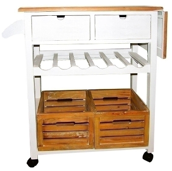 trolley "Provence" with shelfs