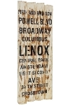 board with slogans "Broadway"