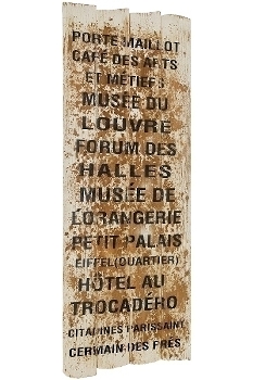 board with slogans "Porte Maillot"
