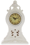 Poly clock "Tinka", white