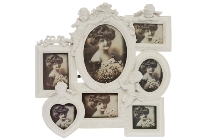 Family picture frame 7 "Malaika", white