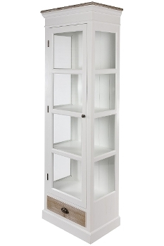glass case "Provence", with drawer