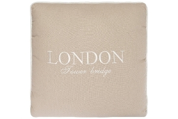 cushion "London Tower Bridge", cream