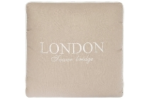 cushion "London Tower Bridge", cream