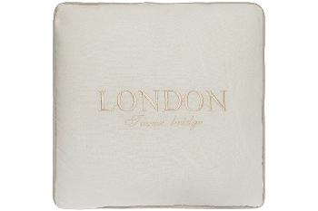 cushion "London Tower Bridge", white