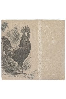 cushion "Rooster", square