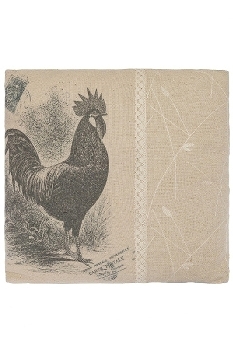cushion "Rooster", square