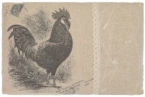cushion "Rooster", rectangular