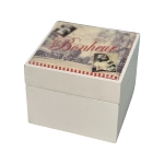 wooden box "Lilou", with romantic theme