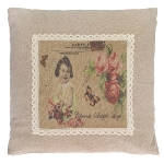 cushion "Flower Girl Postcard"