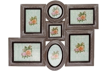 MDF Family photoframe "Edda", beige antique