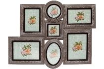 MDF Family photoframe "Edda", beige antique