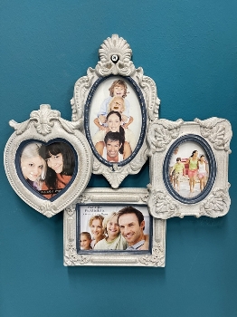 MDF Family photoframe "Hedda", beige antique