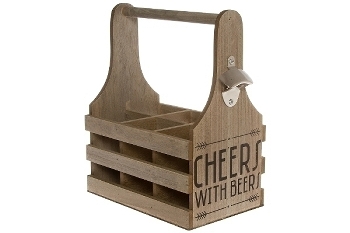Wooden bottle holder "Bobby"