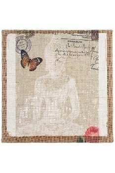 canvas picture Buddha "Buddha White"