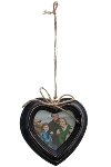 heart picture wall frame "Elin", black antique