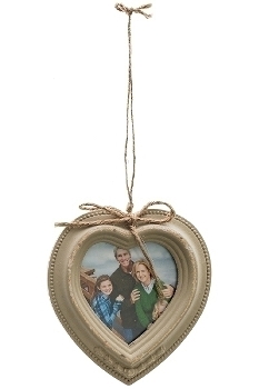 heart picture wall frame "Elin", brown