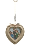 heart picture wall frame "Elin", brown