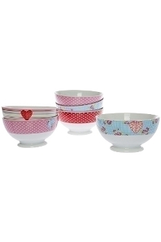 6 set of bowls "Amour"
