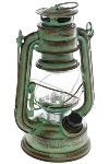 LED lantern "Teje", small, green antique