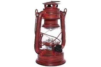 LED lantern "Teje", small, red antique