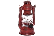 LED lantern "Teje", small, red antique