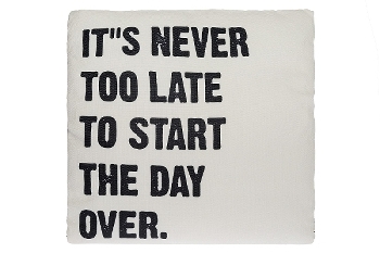 cushion with filling "Start the day over"