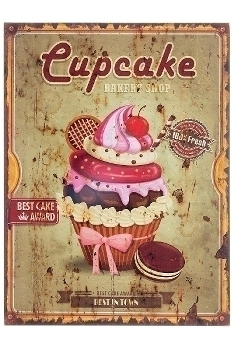 wooden plate "Cupcake I"