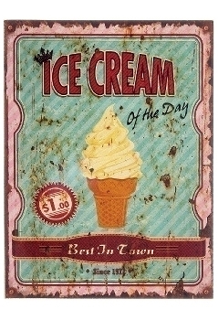 wooden plate "Ice Cream II"