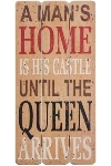 wooden plate "A man's home is his castle"