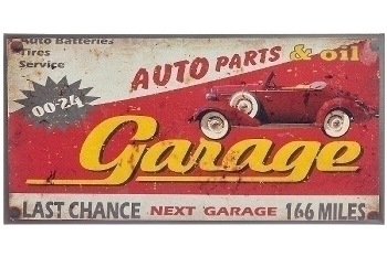 metal plate "Garage"