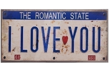 metal plate "Romantic State"