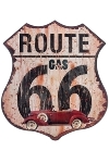 metal plate "Route 66 Gas"