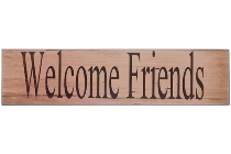 wooden plate "Welcome friends"