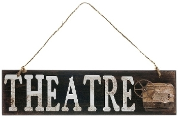 wooden plate "Theatre"
