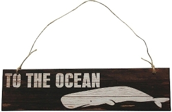 wooden plate "To the Ocean"