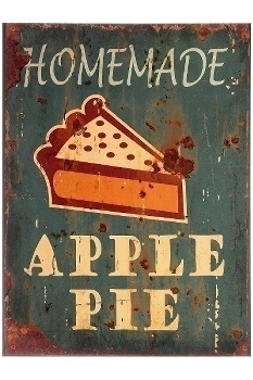 metal plate "Apple pie"
