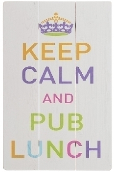 wooden plate "Pub Lunch"