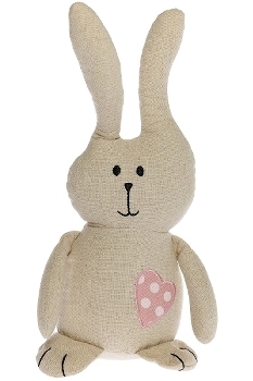 doorstopper bunny "Lea", grey