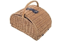 picnic basket "Mia", blue/white for 4
