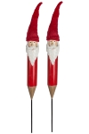 S/2 Gartenstecker Santa,