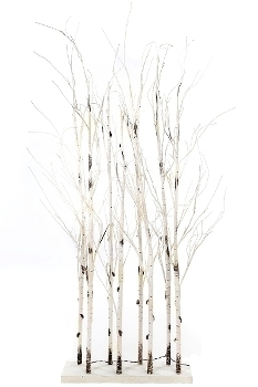 LED Raumteiler "Divid" Baum H 130cm weiss (58 LED)