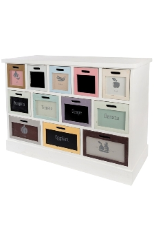 apothecary commode "Carlos", with 12 drawers