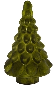 Glasbaum H22cm matt grün