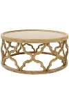 Wood side table "Amazonia" height ca. 37 cm,